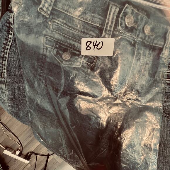 White House Black Market Bootcut Jean Women 10R Blue Flare Denim Retro Boho Chic - Picture 11 of 11